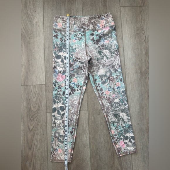Evolution and Creation Blue and Gray Leggings 💀🌸 - Picture 3 of 8